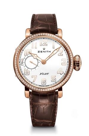 Review Zenith Pilot Type 20 Lady Rose Gold Replica Watch 22.1930.681/31.C725